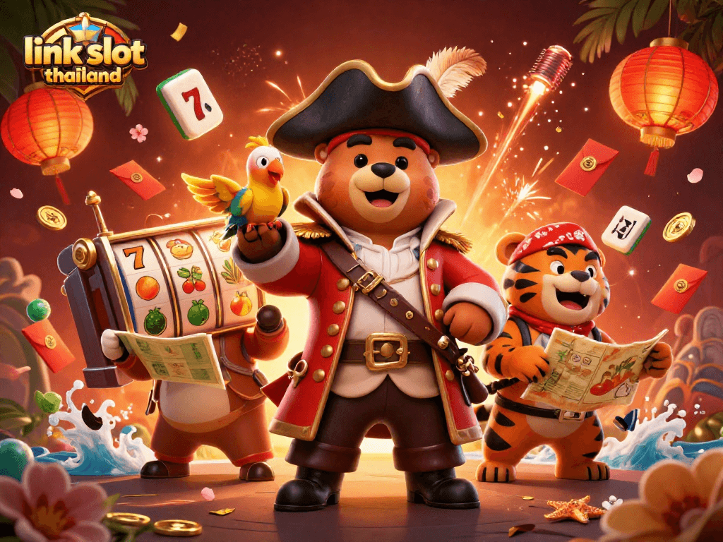 Play exciting games with link slot thailand featuring vibrant 3D characters and dynamic slot elements.