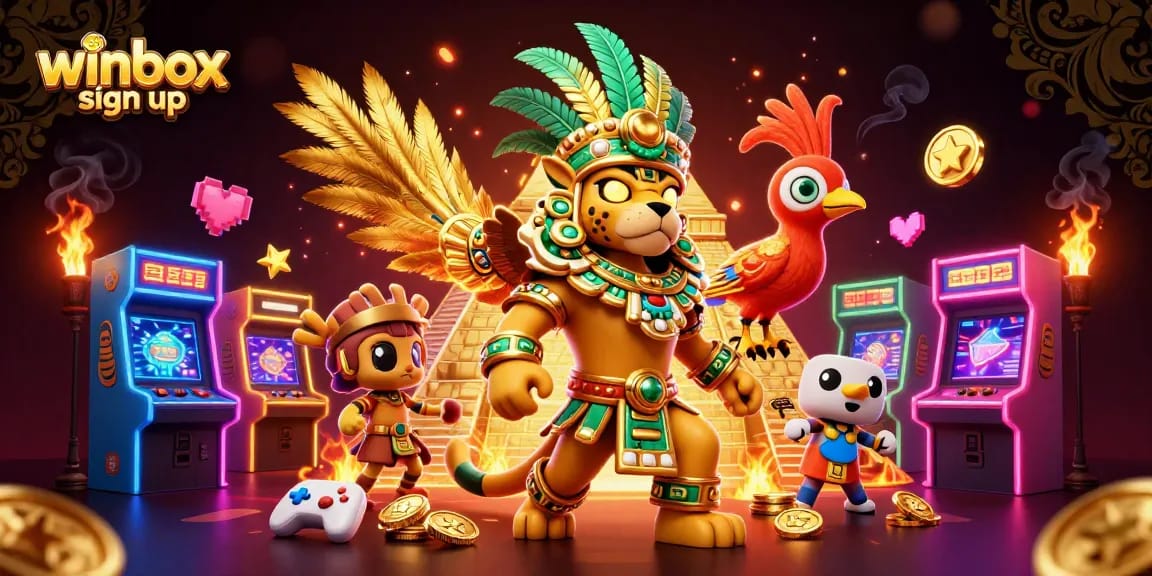 Join in the excitement of winbox sign up for an immersive casino experience featuring vibrant characters and dynamic game elements.