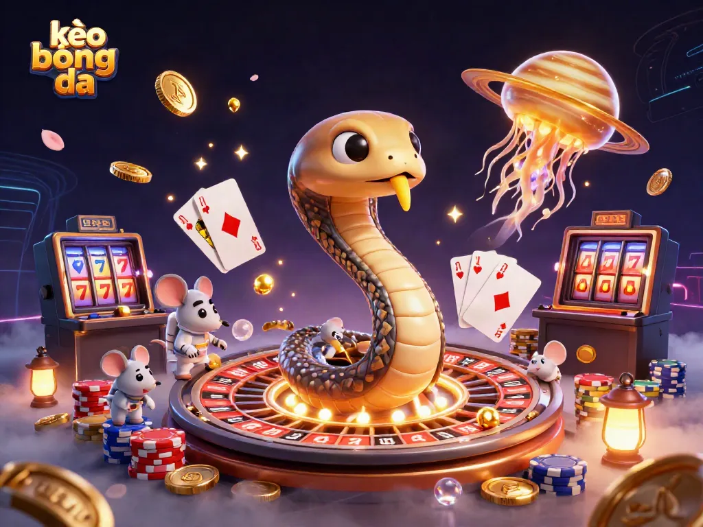 Experience thrilling moments at kèo bóng đá with cosmic gaming excitement featuring astronauts and dynamic elements.