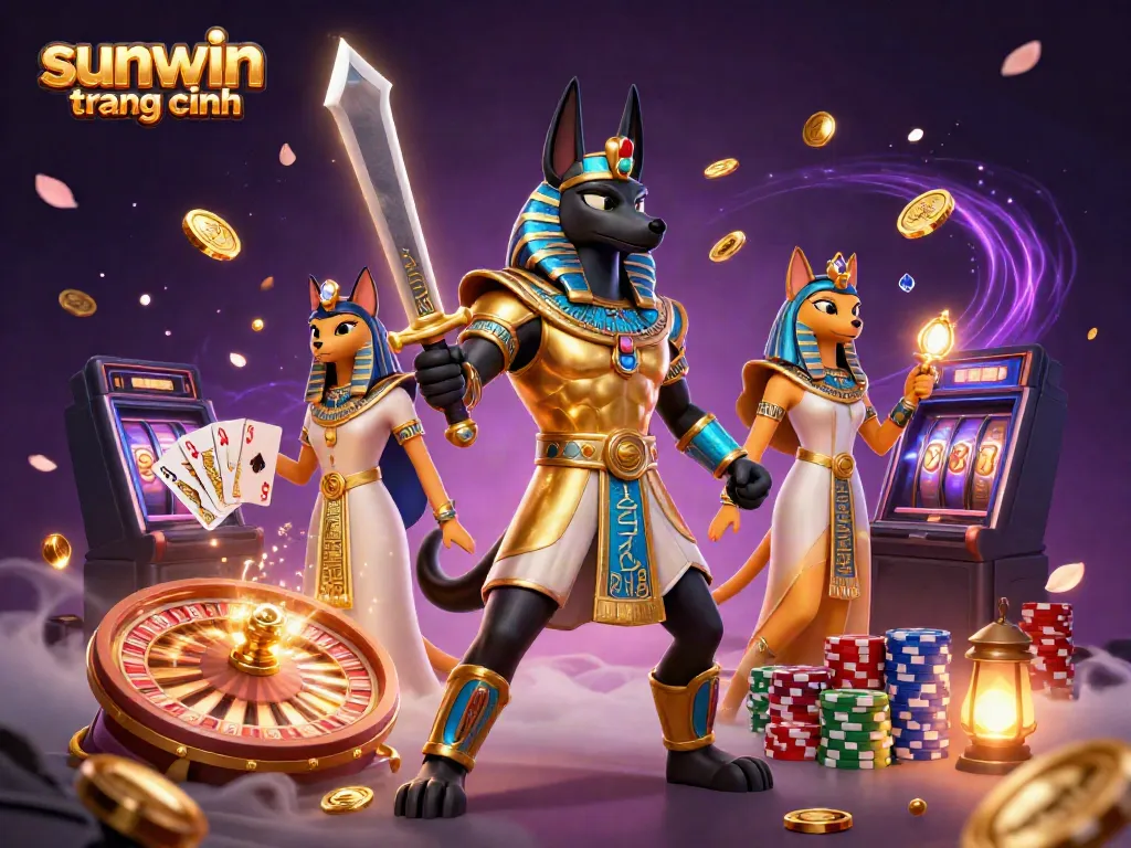 Experience the thrill of sunwin trang chính with Anubis, Bastet, and dynamic casino elements.
