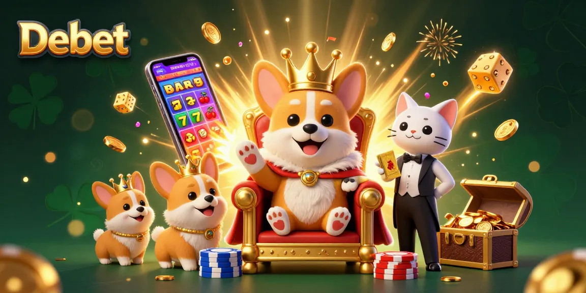 Experience royal gaming excitement at Debet with a vibrant slots theme bursting with action and fun.