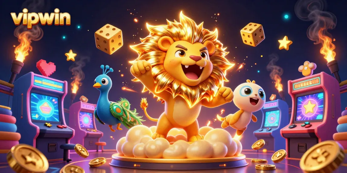 Experience thrilling wins at vipwin casino with vibrant games and golden dice.