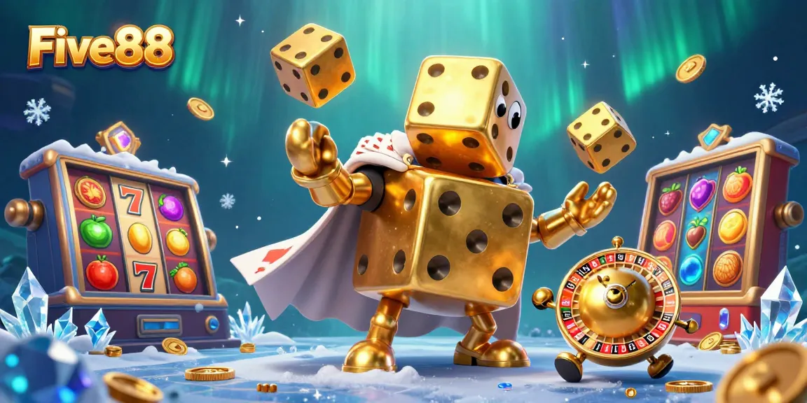 Engage in thrilling gameplay with Five88 at a dazzling 3D casino scene filled with action!
