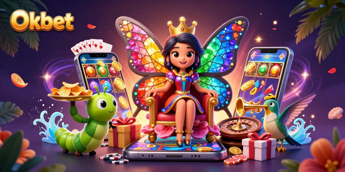 Experience excitement with Oxbet in a vibrant 3D casino scene filled with playful elements and gaming action.