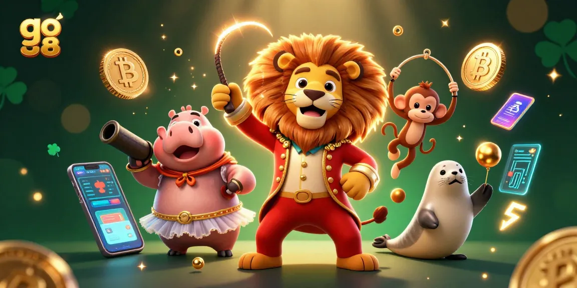 Play thrilling games at go 88 with characters in a vibrant casino illustration.